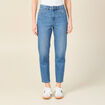 Jeans mom 7/8ème denim stone femme