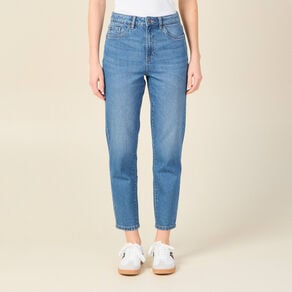 jeans mom 78eme denim stone femme Jeans mom 7/8ème denim stone femme
