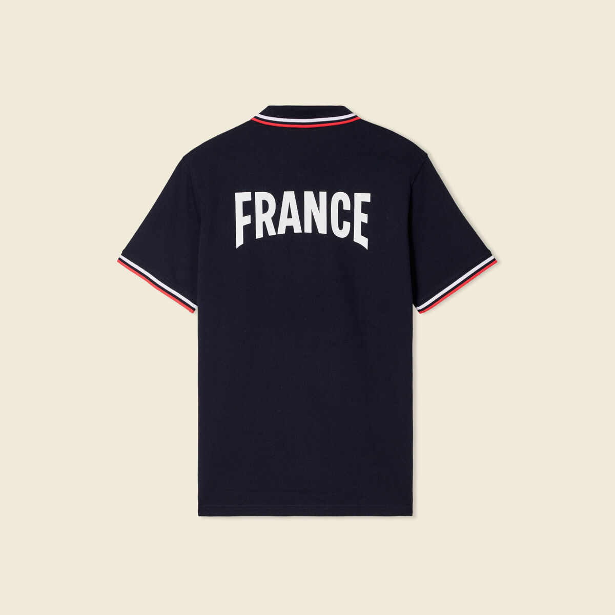 Polo manches courtes bleu marine homme