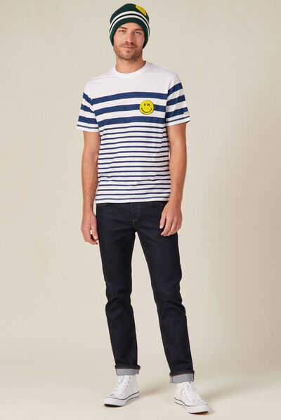 T-shirt SmileyWorld ecru homme