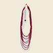 Collier rouge fonc&eacute; femme