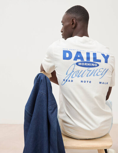 T-shirt en coton gris clair homme