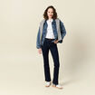 Jeans bootcut denim brut rinse femme