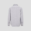 Surchemise manches longues doubl&eacute;e gris fonc&eacute; homme