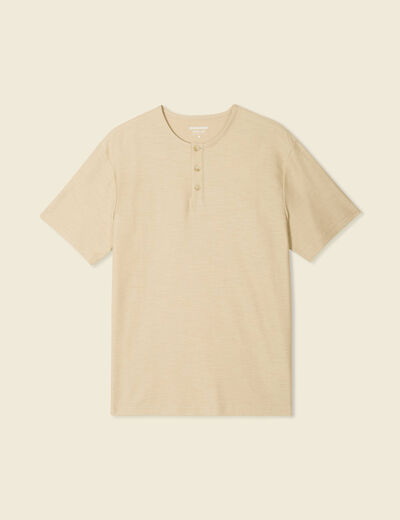 T-shirt manches courtes beige homme