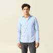 Chemise col classique manches longues bleu ciel homme