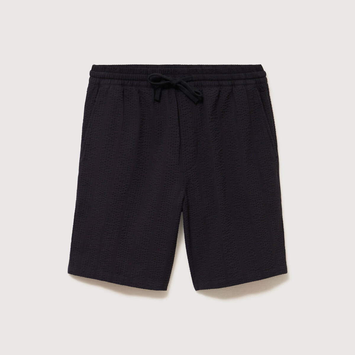 Short en coton noir homme