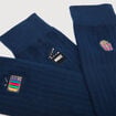 Lot de 3 paires de chaussettes hautes bleu marine homme