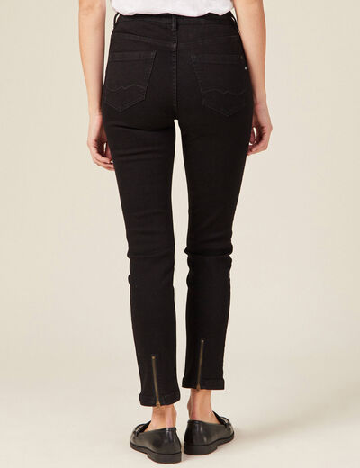 Jeans slim éco-responsable denim noir femme