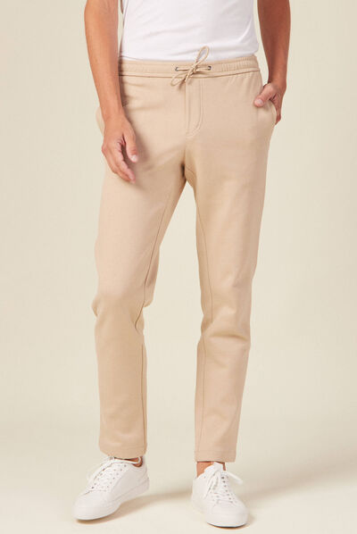 Pantalon jogging beige homme