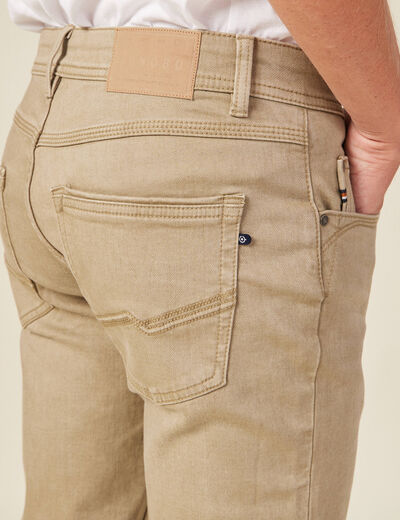 Jeans straight homme beige homme