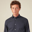 Chemise éco-responsable bleu marine homme