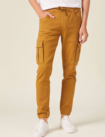 Pantalon battle slim vert olive homme