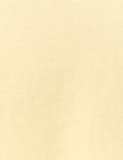 T-shirt éco-responsable jaune clair femme