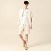 Chemise manches courtes ecru homme