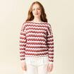 Pull manches longues vieux rose femme