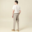 Pantalon droit longueur 32 taupe homme
