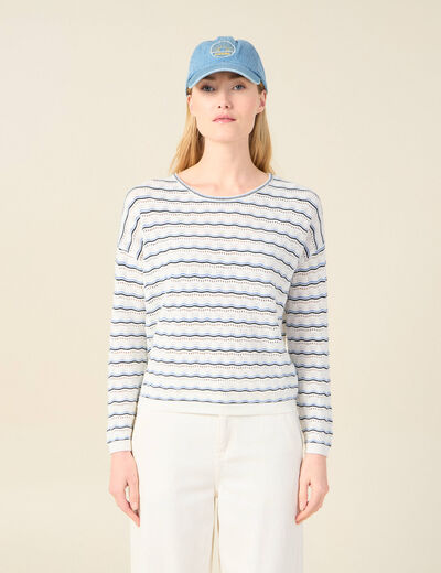Pull éco-responsable creme femme