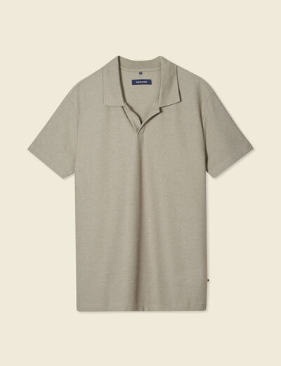 Polo manches courtes gris homme