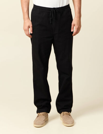 Pantalon chino noir homme