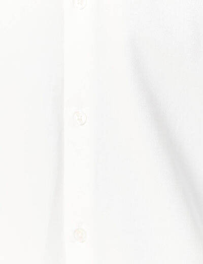 Chemise manches longues blanc homme