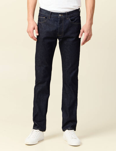 Jeans straight fabriqué en France denim brut rinse homme