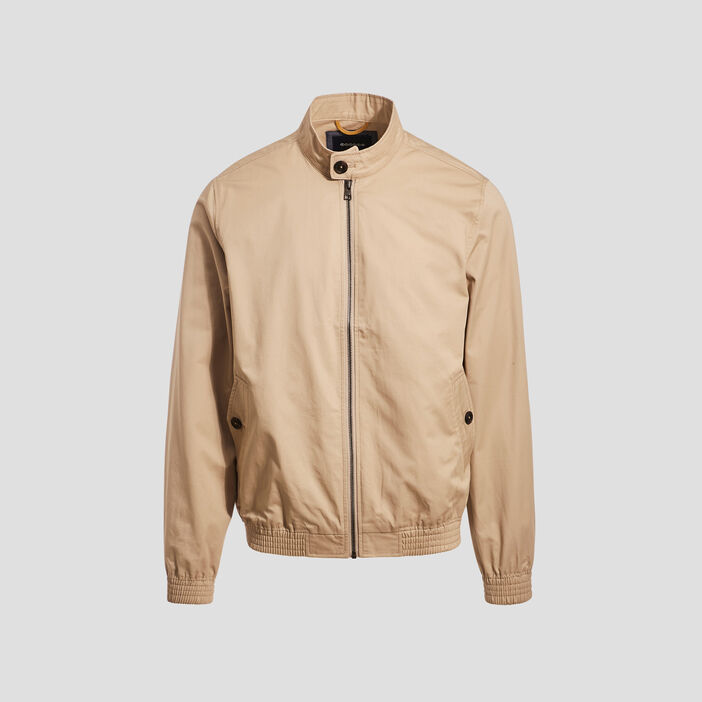 Veste teddy droite beige homme