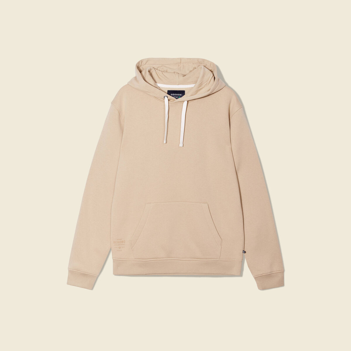 Sweat manches longues beige homme