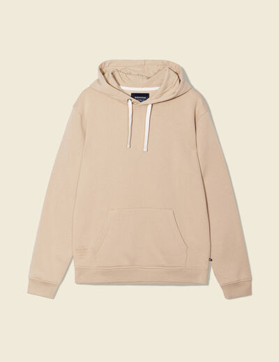 Sweat manches longues beige homme