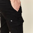 Pantalon battle bas resserré noir homme