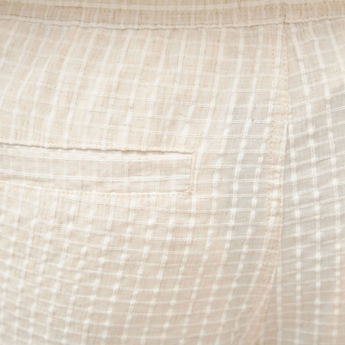Bermuda coupe droite beige homme