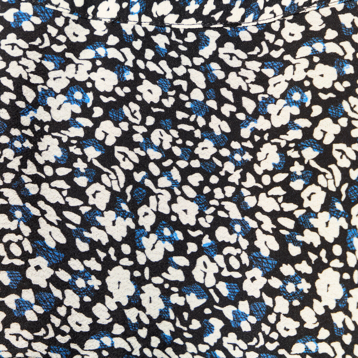 Robe droite fluide ceinturée bleu femme