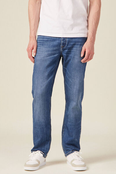 Jeans regular 5 poches denim double stone homme
