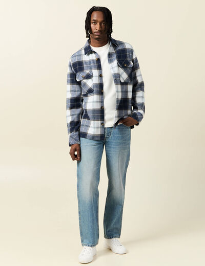 Pull éco-responsable ecru homme