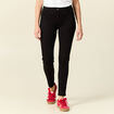 Jeans skinny push up 7/8ème denim noir femme