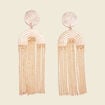 Boucles d'oreilles pendantes couleur or femme