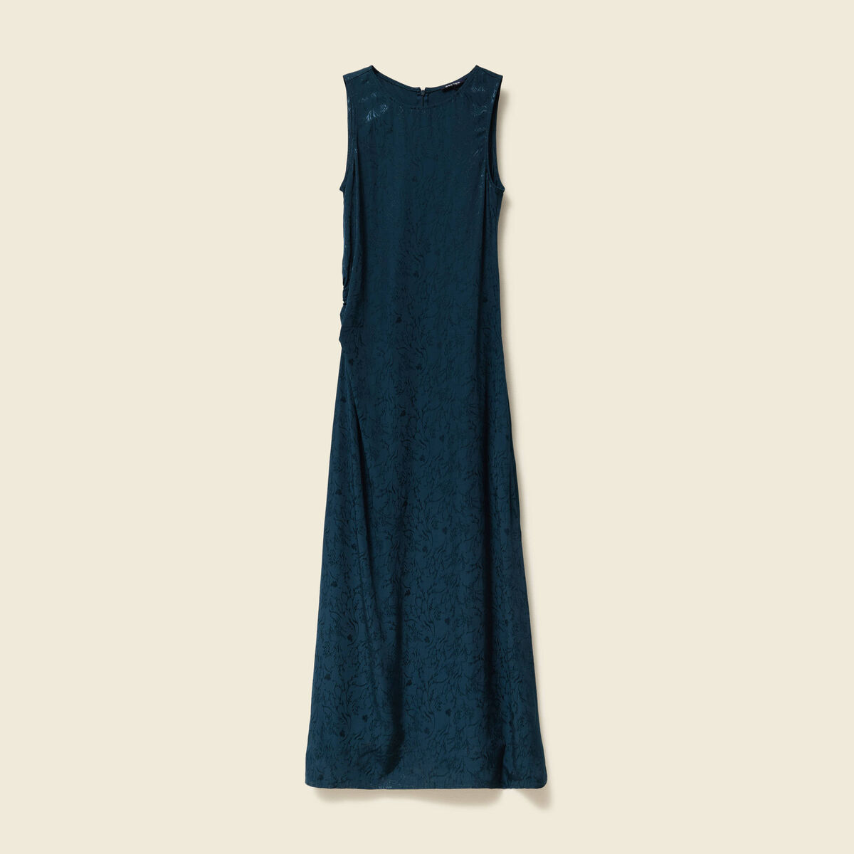 Robe sans manches bleu fonc&eacute; femme