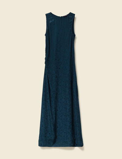 Robe sans manches bleu fonc&eacute; femme