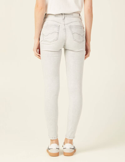 Jeans skinny éco-responsable denim gris femme