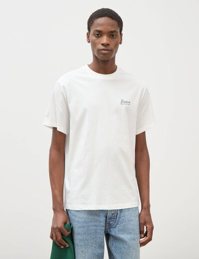 T-shirt en coton ecru homme