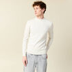 Pull manches longues ecru homme
