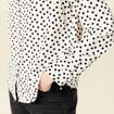 Chemise manches longues blanc femme