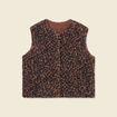 Gilet sans manches r&eacute;versible camel femme