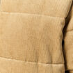 Doudoune col montant manches longues beige homme