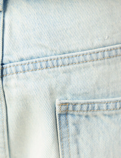 Jeans large 5 poches bleu ciel homme