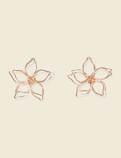 Boucles d'oreilles clous couleur or femme