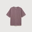 T-shirt ras de cou manches courtes mauve homme