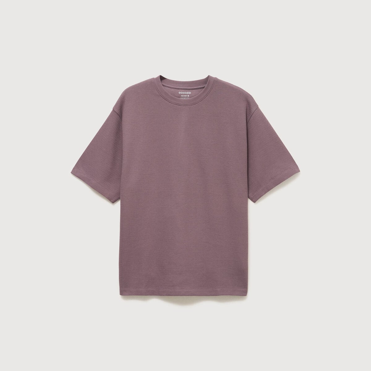 T-shirt ras de cou manches courtes mauve homme
