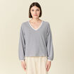 T-shirt manches longues ecru femme