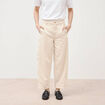 Jeans slouchy taille haute denim blanc femme